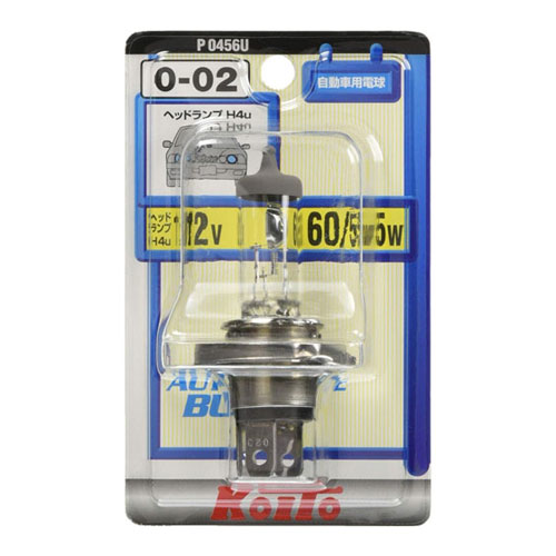 KOITO 自動車用ハロゲンバルブ H4U 12V 60/55W 1個入 P0456U