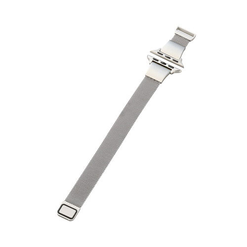 ポスト投函 エレコム ELECOM Apple Watch バンド SE 第2/第1世代 /Series 9/8/7/6/5/4/3/2/1 41mm 40mm 38mm ステンレス スリム シルバー AW-41BDSSMJSV
