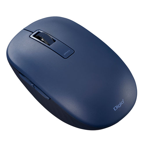 ナカバヤシ Digio2 Bluetooth 静音マウス 5ボタン/BlueLED ネイビー MUS-BKF219NB