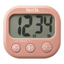 タニタ 抗菌でか見えタイマー TD429 PK コーラルピンク