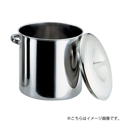 本間製作所 18-8内蓋式キッチンポット 目盛付 28cm 手付