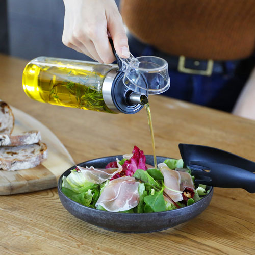 CBジャパン シービージャパン 耐熱ガラスオイル&ドレッシングボトル L オイルボトル 液だれしない ガラ..