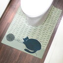 オカトー スキマにピタっ! PVCトイレマット 耳長 80X60cm シピ(3)