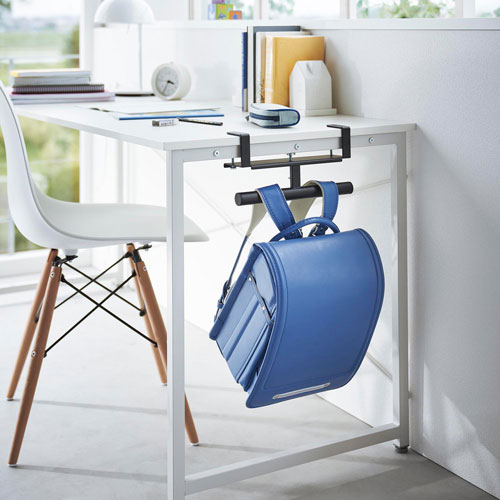 【レビューで1000円OFF】山崎実業 デスク横ランドセル&リュックハンガー タワー tower ブラック 2031☆★