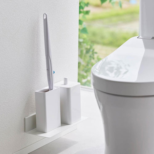 【レビューで1000円OFF】山崎実業 石こうボード壁対応浮かせるトイレ棚 タワー tower ホワイト 2103