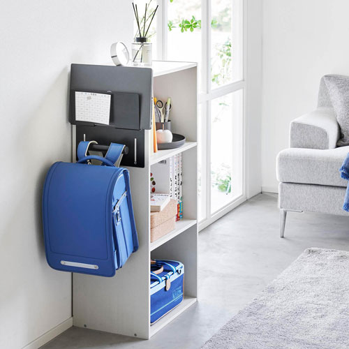 【レビューで1000円OFF】山崎実業 カラーボックス横タブレット&ランドセルホルダー タワー tower ブラック 2124☆★