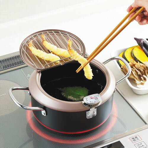 食彩亭 バット蓋付天ぷら鍋 20cm TP-7