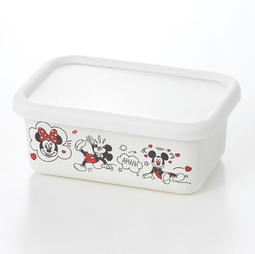 ミッキー&ミニー ホーローレクタングルストッカー MMJ-17