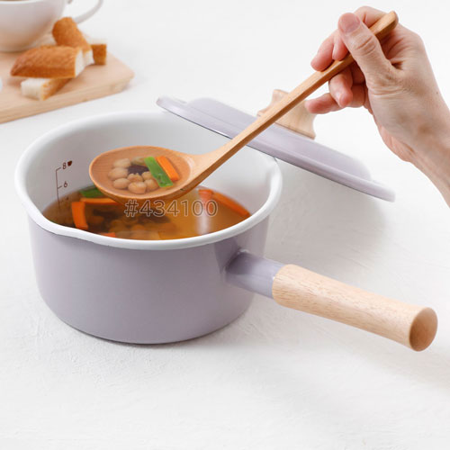 富士ホーロー コットンプラスシリーズ ソースパン 18cm パープル CTP-18S.PU 富士ホーロー 片手鍋 18cm 蓋付き 注ぎ口付き 琺瑯 ほうろう製