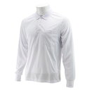 長袖ポロシャツ 3Lサイズ 1枚 ホワイト 3L-WHT-1P
