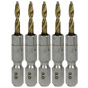 六角軸チタンコーティング鉄ドリル 極短 メチャみじ 3.0mm 5本組