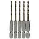六角軸コバルトステンレスドリル 適長 ノーマル 2.5mm 5本組(4)