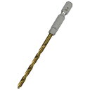 六角軸チタンコーティング鉄ドリル 適長 ノーマル 3.8mm