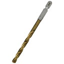 六角軸チタンコーティング鉄ドリル 適長 ノーマル 6mm