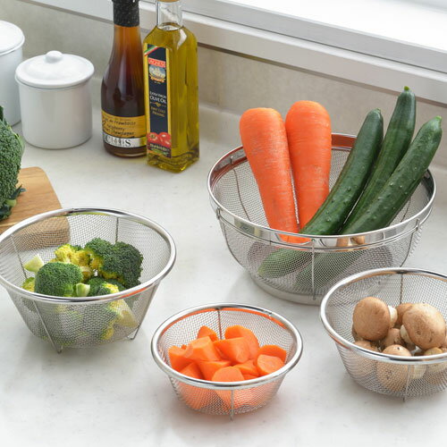 ヨシカワ 郷技 ステンレスザル 4点セット YJ3444