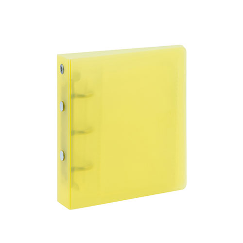 ナカバヤシ my Pick トレカバインダー ミニサイズ 3穴 15P 30枚収納 イエロー MP-CBM7070-Y