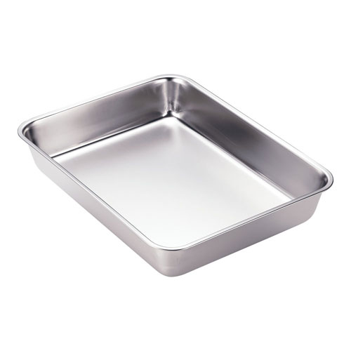 三宝産業 ステンレス角バット 電解仕上 8枚取