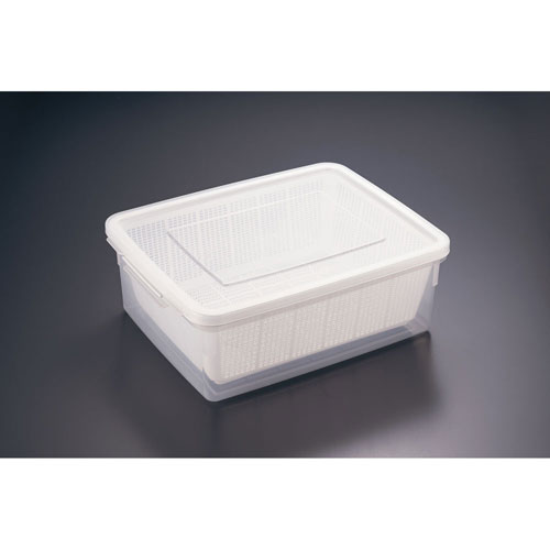 タケヤ ざるコン角 14L ホワイト