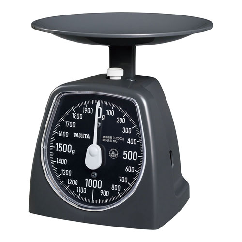 Kitchen Scales - タニタ アナログクッキングスケール 2kg KA-442 ダークグレー