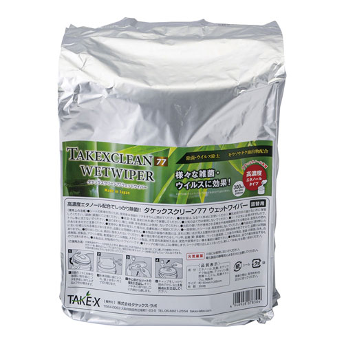 タケックス・ラボ タケックスクリーン 77ウェットワイパー 詰め替え用 300枚入
