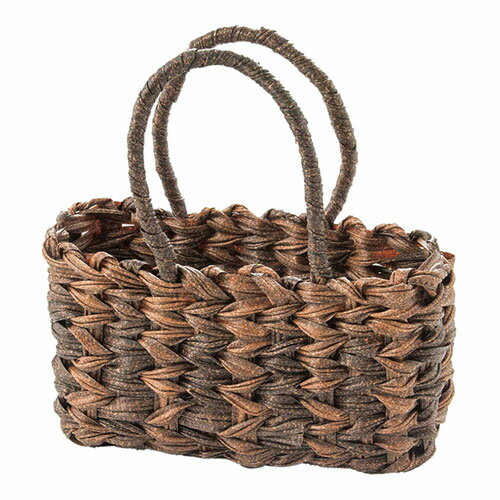 萬洋 樹脂ウォーターヒヤシンス手提げプチバッグ コーヒーブラウン