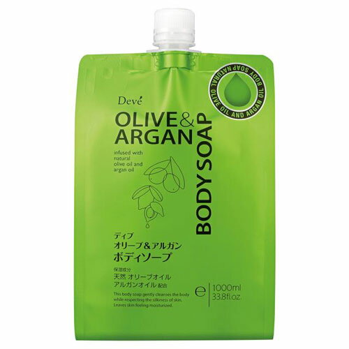 Soaps, Body Soaps - 熊野油脂 ディブ オリーブ&アルガン ボディソープ 詰替 1000ml