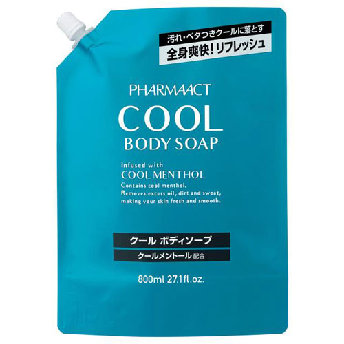 -------------------------------------------------------------- 画像はイメージです。 ※ PC環境により実際の色味や質感と異なって表示される場合がございます。 ※ 部品・パーツなどの一部の商品では本体の商品画像を使用しております。 ※ 製品の仕様・画像・パッケージは、メーカー側から予告なく変更される場合があります。 -------------------------------------------------------------- ひんやりもちもち泡がアブラ・汚れ・汗を洗い落とし、スッキリ清潔な肌に仕上げます。●全身爽快&リフレッシュ。冷却感・清涼感。●全身を爽快に洗い上げるクールな使い心地で、洗い流した後も冷却感&清涼感。●ひんやりもちもち泡がアブラ・汚れ・汗を洗い落とし、スッキリ清潔な肌に仕上げます。●天然由来の保湿成分配合で洗い上がりのうるおい感を逃さず、みずみずしいなめらか素肌に導きます。●爽快&クールな香りで心も体もリフレッシュします。■表示成分/全成分水、ラウリン酸、ミリスチン酸、水酸化K、コカミドDEA、グリセリン、コカミドプロピルベタイン、ラウレス硫酸Na、コカミドメチルMEA、メントール、塩化Na、BG、モモ葉エキス、ヒアルロン酸Na、セラミドNG、アルギニン、変性アルコール、EDTA-4Na、フェノキシエタノール、香料■使用方法お湯を含ませたタオルやスポンジなどに適量をとり、軽く泡立ててから洗い、その後洗い流してください。■原産国日本 【使用上の注意点】・本品にはメントールが含まれておりますので、お肌の敏感な方のご使用は十分にご注意ください。また、ご使用前に注意書きを必ずお読みください。・傷、はれもの、湿疹等異常のある時は使用しないでください。・赤み、かゆみ、刺激等の異常が出たら使用を中止し、皮フ科医へご相談ください。そのまま使い続けると症状が悪化することがあります。・目に入らないように注意してください。目に入った時はすぐに十分洗い流してください。・天然由来成分を配合しているため温度の変化等でまれに中身液が変色することがありますが、製品の品質や安全性には問題ありません。・乳幼児の手の届かないところに置いてください。・極端に高温又は低温の場所や直射日光のあたる場所に置かないでください。 【発売元、製造元、輸入元又は販売元】熊野油脂 商品区分：化粧品広告文責：ナチュラルウェブ株式会社TEL：03-6423-0750※パッケージ・内容等予告なく変更する場合がございます。 【メーカー・ブランド】 熊野油脂 / くまのゆし / クマノユシ 【#194】　