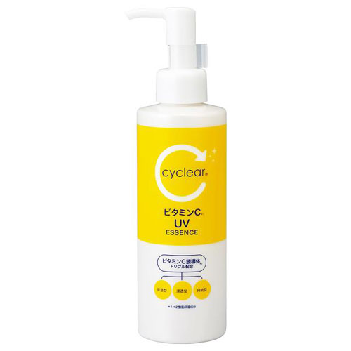 熊野油脂 cyclear サイクリア ビタミンC ライトアップ UVエッセンス ポンプ 180ml