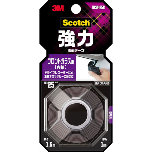 -------------------------------------------------------------- 画像はイメージです。 ※ PC環境により実際の色味や質感と異なって表示される場合がございます。 ※ 部品・パーツなどの一部の商品では本体の商品画像を使用しております。 ※ 製品の仕様・画像・パッケージは、メーカー側から予告なく変更される場合があります。 -------------------------------------------------------------- 特殊アクリル系粘着剤を塗布した超強力両面テープ。フロントガラスとドライブレコーダーなど車載アクセサリーをしっかり接着。柔軟性の高い基材で振動による脱落を防止。漆黒色で接着部や気泡が目立ちにくい。使用温度範囲—20〜90℃■仕様材質：基材/アクリルフォーム、粘着剤/アクリル系【注意事項】ご使用前に必ずメーカー作成の説明書をお読みください。記載の用途以外では使用しないで下さい。皮膚には貼らないで下さい。 【メーカー・ブランド】 住友スリーエム / すりーえむ / 3M 【#79】　