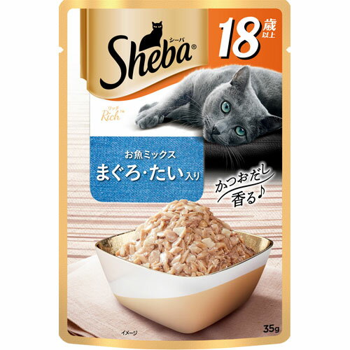 シーバ リッチ 18歳以上 お魚ミックス まぐろ・たい入り 35g SRI134