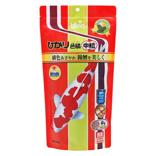 -------------------------------------------------------------- 画像はイメージです。 ※ PC環境により実際の色味や質感と異なって表示される場合がございます。 ※ 部品・パーツなどの一部の商品では本体の商品画像を使用しております。 ※ 製品の仕様・画像・パッケージは、メーカー側から予告なく変更される場合があります。 -------------------------------------------------------------- ▲商品の特性上、基本的にご返品を承ることが出来ません。何卒ご了承ください。（返品・キャンセル不可） 錦鯉の緋色を鮮やかにするスピルリナを配合した完全栄養食！色揚げ成分スピルリナを配合した色揚げ飼料で、錦鯉の白地を美しく保ちながら色揚げ効果を発揮します。●緋色あざやか錦鯉の緋色を鮮やかにするスピルリナを配合。健康食品としても知られるスピルリナは湖に自生する藻類の一種で、錦鯉の白地を美しく保ちながら色揚げ効果を発揮します。●錦鯉の栄養食原料のバランスを緻密に調整して配合した錦鯉の完全栄養食です。一般的な錦鯉飼料に比べ栄養価が高く、よく成長する飼料です。●高い嗜好性にんにく、エビの旨味が食欲を刺激し、錦鯉が非常に好んで食べます。●錦鯉の体長に合わせた粒サイズ (5.0〜5.5mm)中粒は体長約20cm以上の錦鯉に適しています。■原材料(成分)小麦粉、大豆ミール、フィッシュミール、米ぬか、グルテンミール、スピルリナ、ビール酵母、ガーリック、海藻粉末、オキアミミール、ビタミン類(塩化コリン、E、C、B5、B2、A、B1、B6、B3、葉酸、D3、ビオチン)、ミネラル類(P、食塩、Fe、Mg、Zn、Mn、Cu、I)、食用色素(赤3、黄4)■保証成分蛋白質35％以上、脂質3.0％以上、粗繊維5.0％以下、灰分13％以下、リン1.0％以上、水分10％以下■給与方法1回に与える量は、2〜3分で食べ終わる量が目安です。水温や魚の体調によって食べる量が変わりますので、食べ終わるまで観察しながら与えてください。■賞味/使用期限(未開封)36ヶ月■原産国または製造地日本■保管方法開封後は、冷暗所に保存しできるだけ早くお使いください。■使用上の注意点・賞味期限表示は、未開封時のものです。開封後は冷暗所に保存し、できるだけ早くお使いください。・天然原料を使用しておりますので、製造時期等により粒の色が変わることがございますが、品質には影響ございません。 【発売元、製造元、輸入元又は販売元】キョーリン こちらの商品は、ペット用の商品です。広告文責：ナチュラルウェブ株式会社TEL：03-6423-0750※パッケージ・内容等予告なく変更する場合がございます。 【メーカー・ブランド】 KYORIN / きょーりん 【#119】　