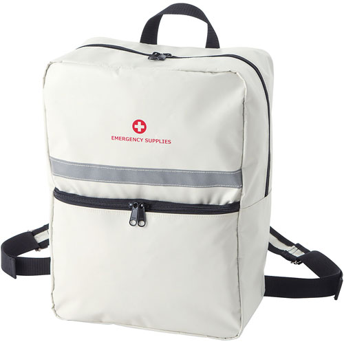 角利産業 非常持出袋 リュック 防炎ターポリン ライトグレー