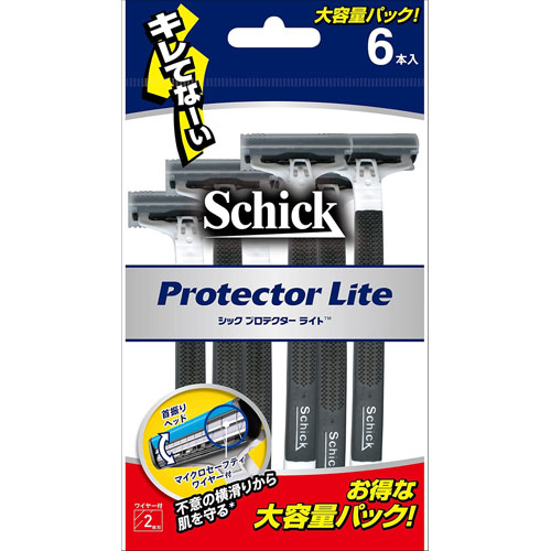 -------------------------------------------------------------- 画像はイメージです。 ※ PC環境により実際の色味や質感と異なって表示される場合がございます。 ※ 部品・パーツなどの一部の商品では本体の商品画像を使用しております。 ※ 製品の仕様・画像・パッケージは、メーカー側から予告なく変更される場合があります。 -------------------------------------------------------------- ワイヤー付き首振り式2枚刃カミソリ　　　　　　　　　　　　　　　　　　　　　　　●キレてな〜い●首振り式2枚刃カミソリ。●マイクロロセーフティーワイヤーが不意の横滑りから肌を守る(※1)●水色のアクアグライドが、刃と顔の摩擦を減らす。●滑らないスーパーグリップで"安心の剃り心地。●首振りヘッドにより顔の局面にフィットする。※1…マイクロセーフティワイヤーが、肌に刃があたるのを最小限に抑え、不意の横滑りから肌を守ります。■使用方法シェービング剤をつけてからのご使用をお勧めします。■使用上の注意カミソリは刃物です。お取り扱いにはご注意ください。刃の部分には直接手を触れないでください。落としたり、強い衝撃を与えないでください。これらは、刃こぼれの原因となり、肌を傷めるおそれがありますので、その場合は新しい製品をご使用ください。古くなった刃はお肌を傷める原因になります。少しでも剃りにくくなったら、新しい製品をご使用ください。ご使用後は、必ずキャップをつけて、お子様の手の届かない所に保管してください。ご使用後のカミソリは水けをよく切って乾燥した場所に保管してください。また、未使用のカミソリも湿度の高い場所を避けて保管してください。ふきでもの等がある場合やお肌の状態が悪い時には、肌荒れを起こす場合がありますのでご使用をお控えください。ご使用の際は、弊社製のシェービング剤をつけてからのご使用をお勧めします。この商品は、替刃式ではありません。■原産国ドイツ 【メーカー・ブランド】 Schick / しっく 【#194】　