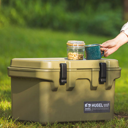 アイリスオーヤマ HUGEL クーラーボックス 20L TC-20 カーキ