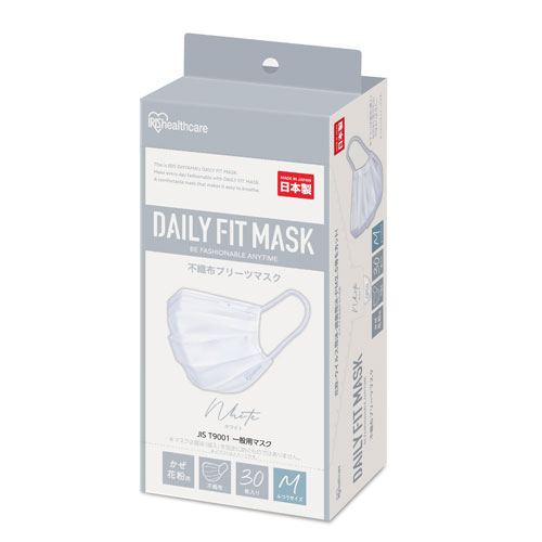 アイリスオーヤマ DAILY FIT MASK ふつう 30枚入 PN-DC30MW ホワイト