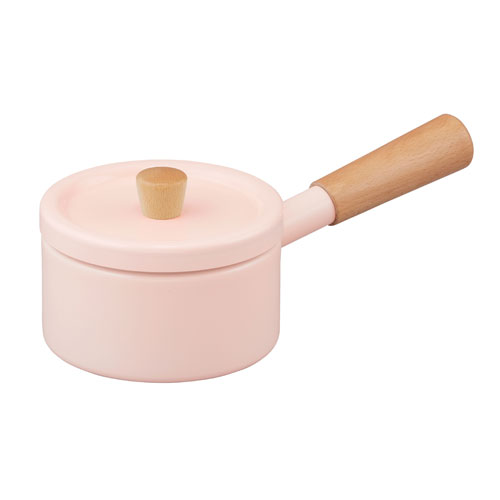 Sauce Pans - アイリスオーヤマ ミルクパン 14cm MLKP-14 ライトピンク