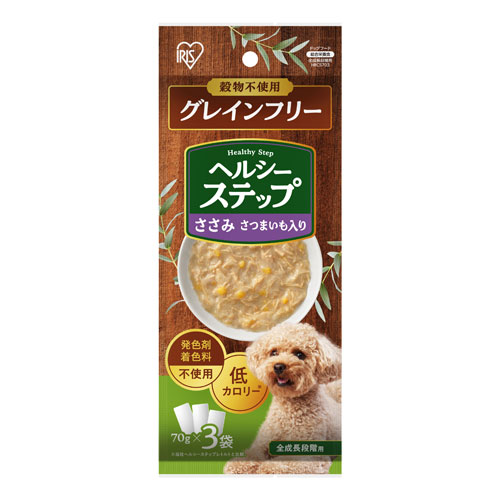 アイリスオーヤマ ヘルシーステップ ささみ さつまいも入り 70g×3P HRCS703