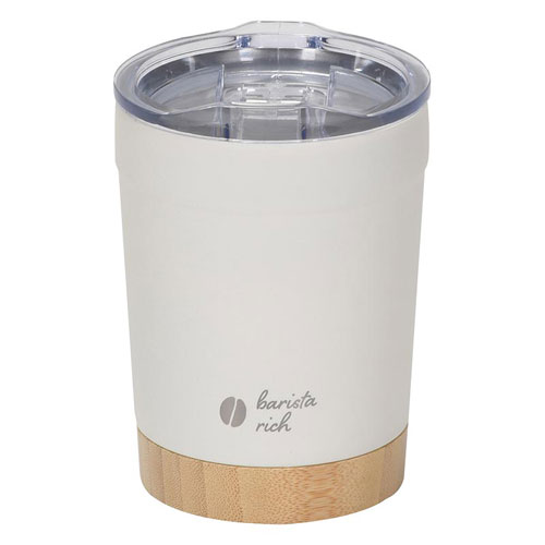 パール金属 バリスタリッチ 真空蓋付タンブラー 350mL オフホワイト HC-1209