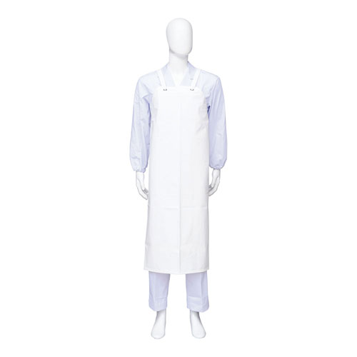 Sommelier Aprons - 弘進ゴム ウレタン 胸付エプロン S ホワイト CF-404