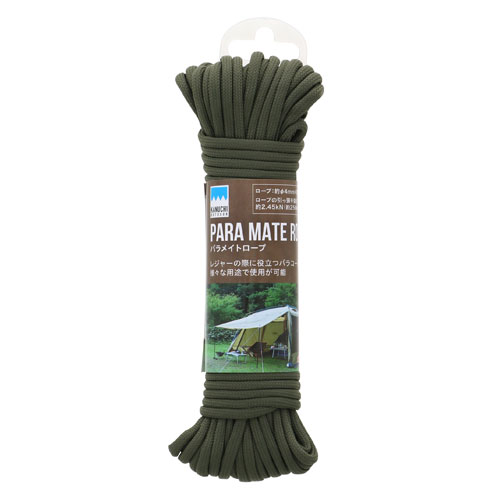Rakuten - KANUCHI OUTDOOR パラメイトロープ ODグリーン φ4mm×15m
