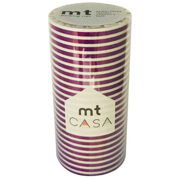 カモ井加工紙 カモイ mt CASA マスキングテープ Tape ボーダー・ぶどう 100mm×10m MTCA1109
