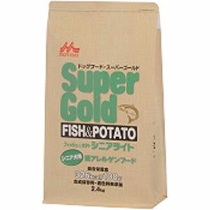 まとめ買い 森乳サンワールド スーパーゴールド フィッシュ&ポテト シニアライト 2.4kg 4個セット
