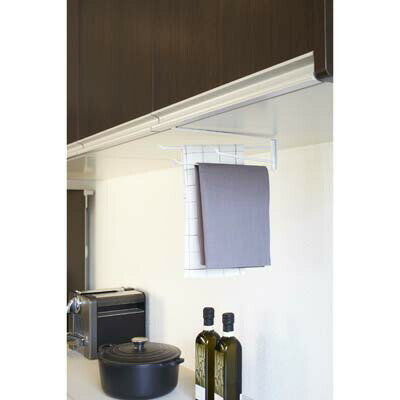 山崎実業 戸棚下布巾ハンガー タワー tower ホワイト ふきん掛け キッチン 収納 戸棚下 布巾ハンガー おしゃれ シンプル キッチン収納