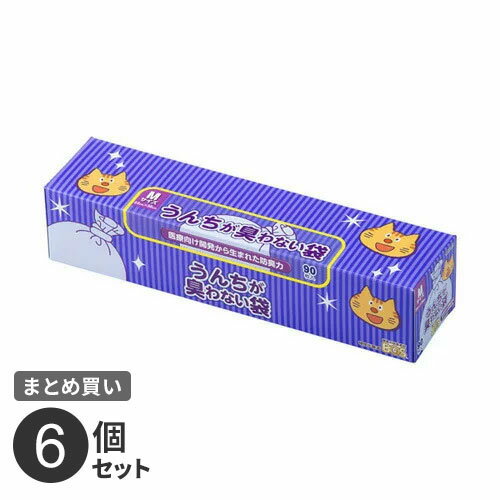 まとめ買い クリロン うんちが臭わない袋BOS ネコ用 M 90枚 6箱セット