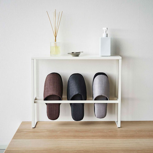 山崎実業 天板付きスリッパラック スマート smart ホワイト 5756 [2]