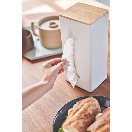 【送料無料】山崎実業 両面ティッシュケース縦型 リン RIN ナチュラル 5636☆★ [2]