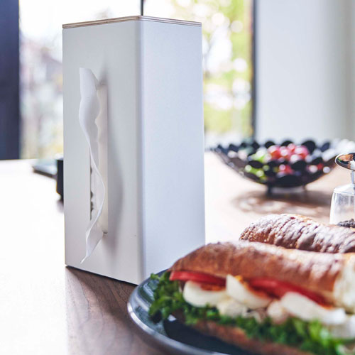 【送料無料】山崎実業 両面ティッシュケース縦型 リン RIN ナチュラル 5636☆★ [3]