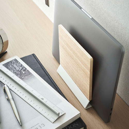 山崎実業 スリムノートパソコンスタンド リン RIN ナチュラル 5856☆★