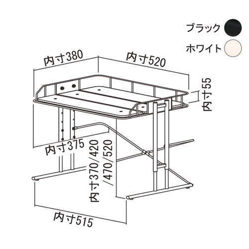 BY CAGE ビーワイケージ マイクロウェーブラック ホワイト BCKR560WH 2
