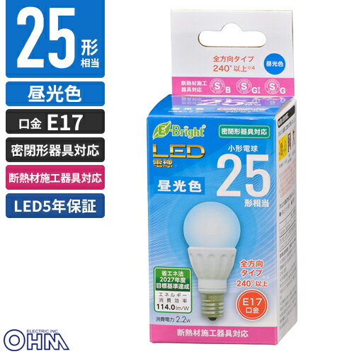 �������ŵ� LED�ŵ� ���� E17 25������ ����� LDA2D-G-E17 IS22
